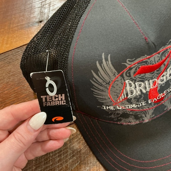 7 Bridges Hat Trucker Cap Mesh Back Black Red Embroidered Band Merch Pukka - Picture 3 of 8
